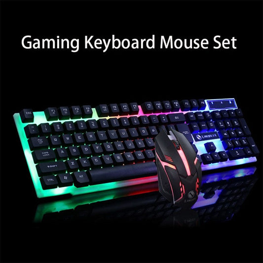 GTX300 Gaming CF LOL Gaming Keyboard Mouse Glowing Set