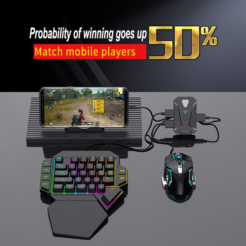 One-handed Gaming Keyboard And Mouse Set