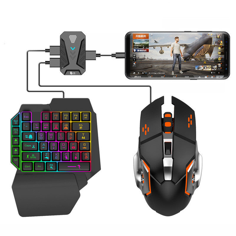 One-handed Gaming Keyboard And Mouse Set