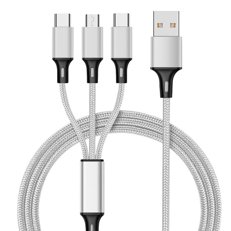 One for three charging cable data cable